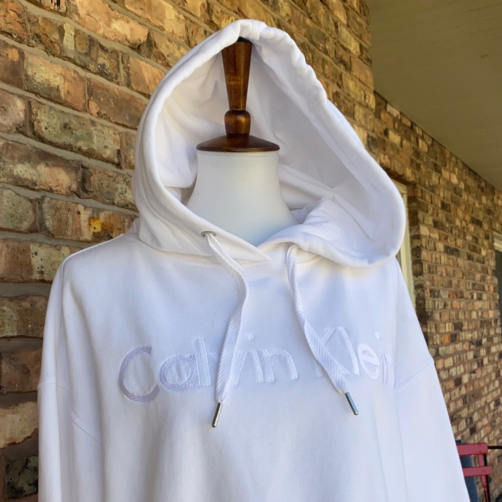 Calvin Klein Classic White Pullover Hoodie